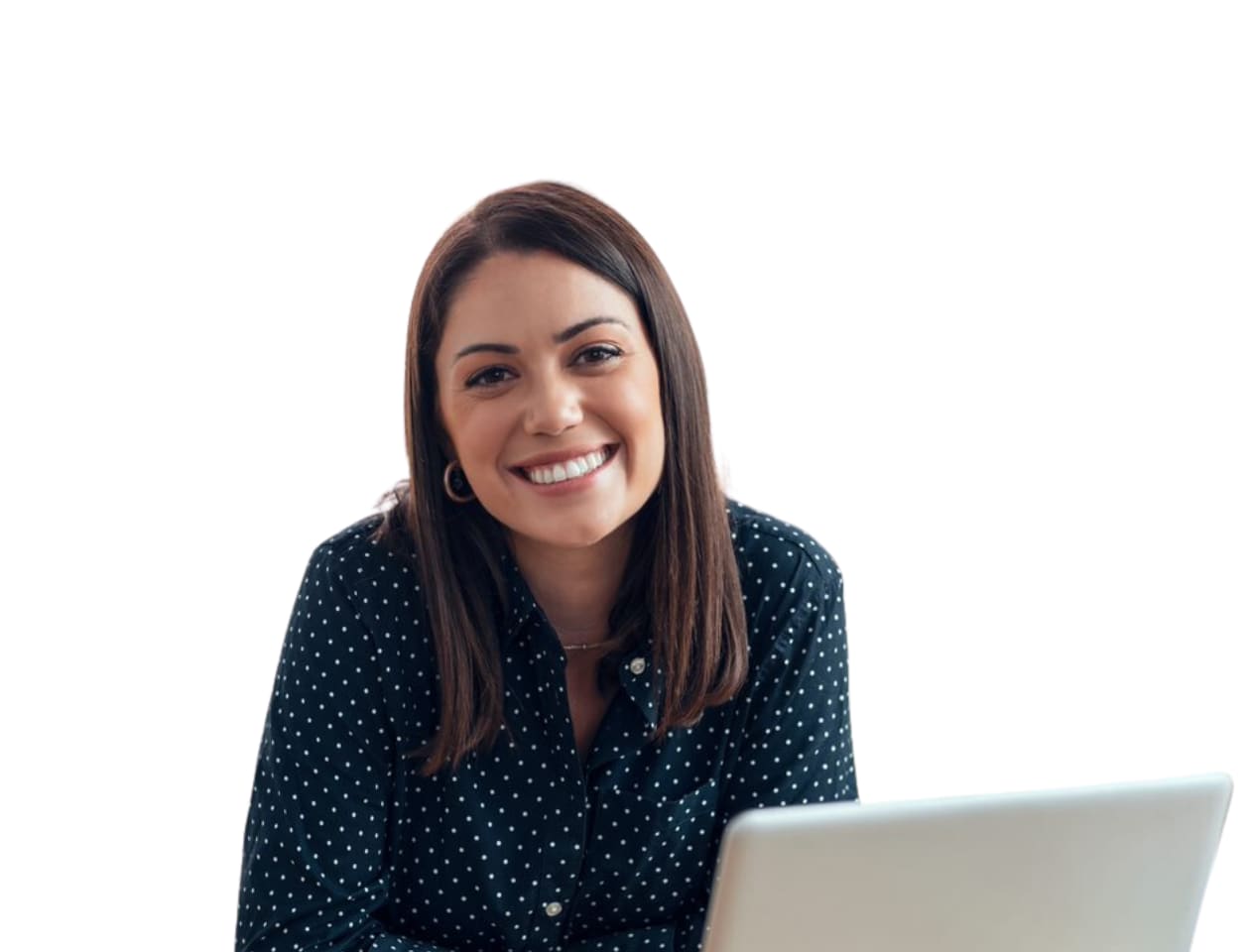 Woman Studying On Laptop Via Distance Learning
